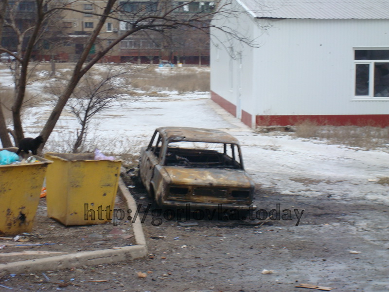 Обстрел Горловки 28.01.15