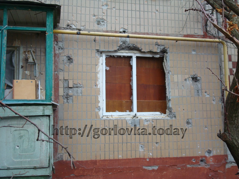 Обстрел Горловки 28.01.15