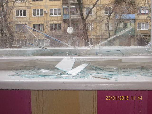 Последствия артобстрелов школ