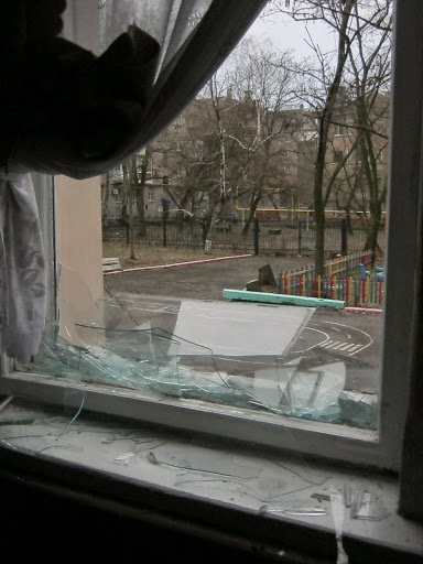 Последствия артобстрелов школ