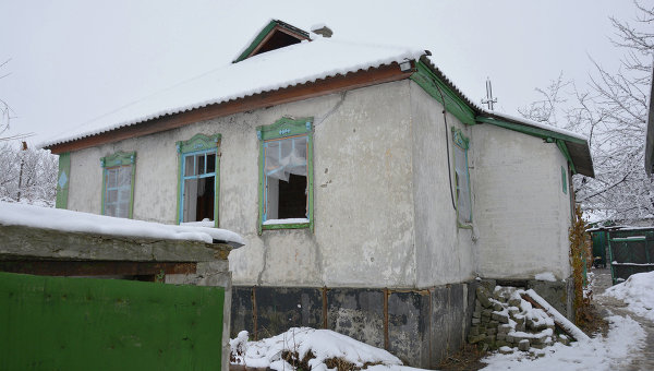 Дом после обстрела ВСУ