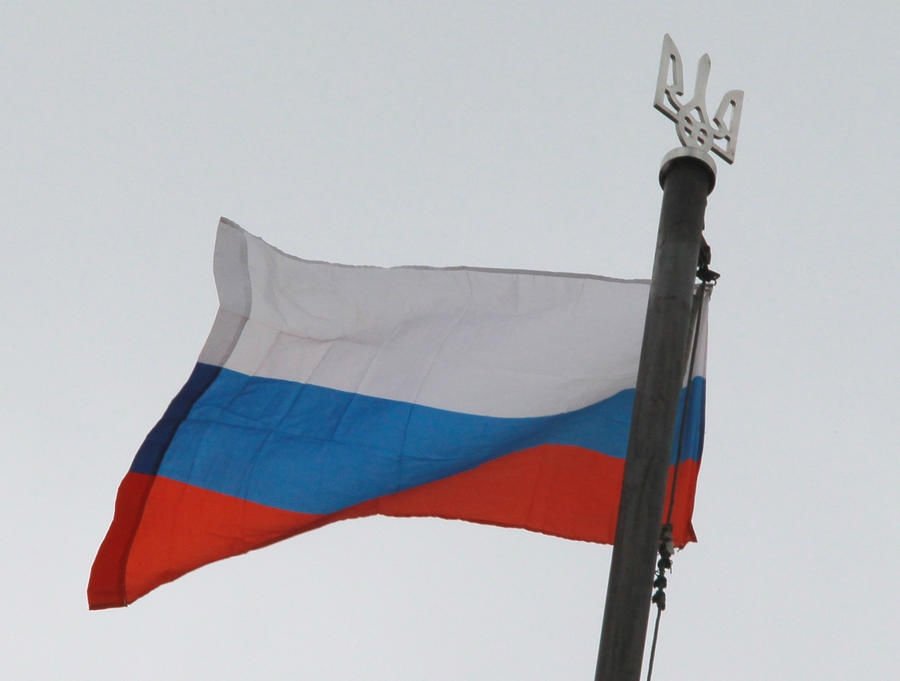 Флаг России в Киеве