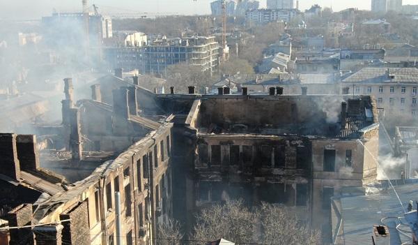 Пожар в Одессе Пожар в Одессе