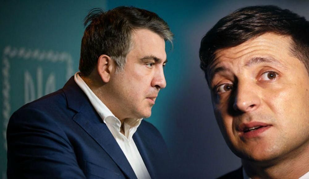 Владимир Зеленский и Михаил Саакашвили