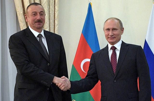 Владимир Путин и Ильхам Алиев Владимир Путин и Ильхам Алиев