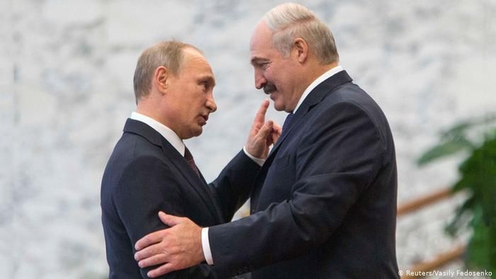 Владимир Путин и Александр Лукашенко