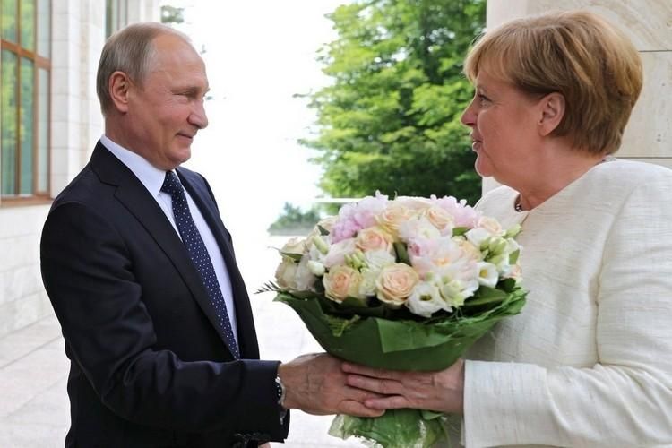Владимир Путин и Ангела Меркель