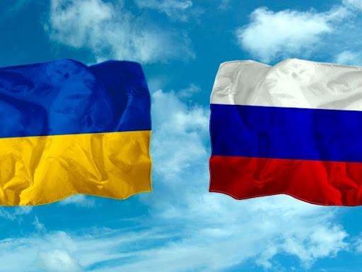 Флаг Украины и России