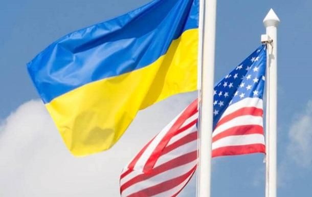 Флаг Украины и США