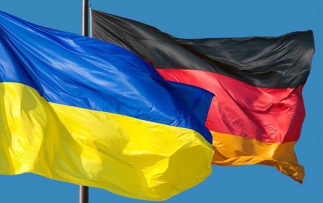 Флаг Украины и Германии