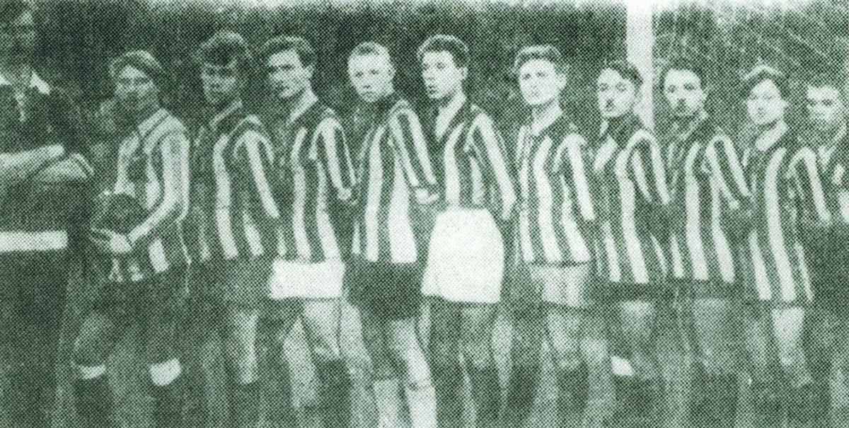 Горловка. Команда "Горняк", рудник-1 (ш-та "Кочегарка") 1926 год