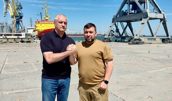 Сергей Аксёнов и Денис Пушилин