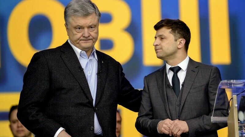 Владимир Зеленский и Петр Порошенко