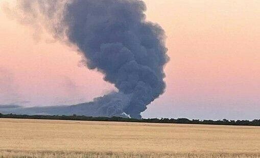 Пожар возле Мелитополя