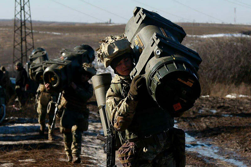 Украинские солдаты с западными ПТРК