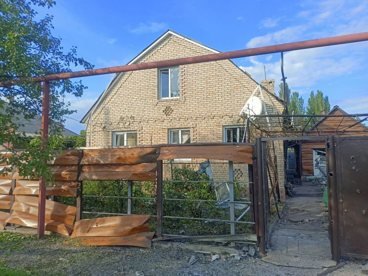 Горловка. Результат обстрела