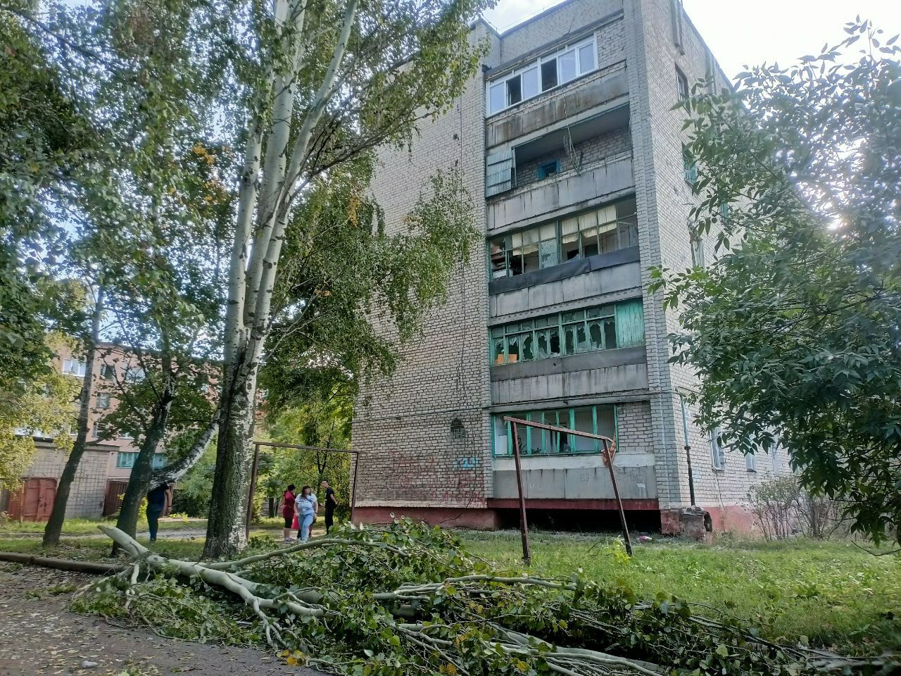 Горловка. Результат обстрела