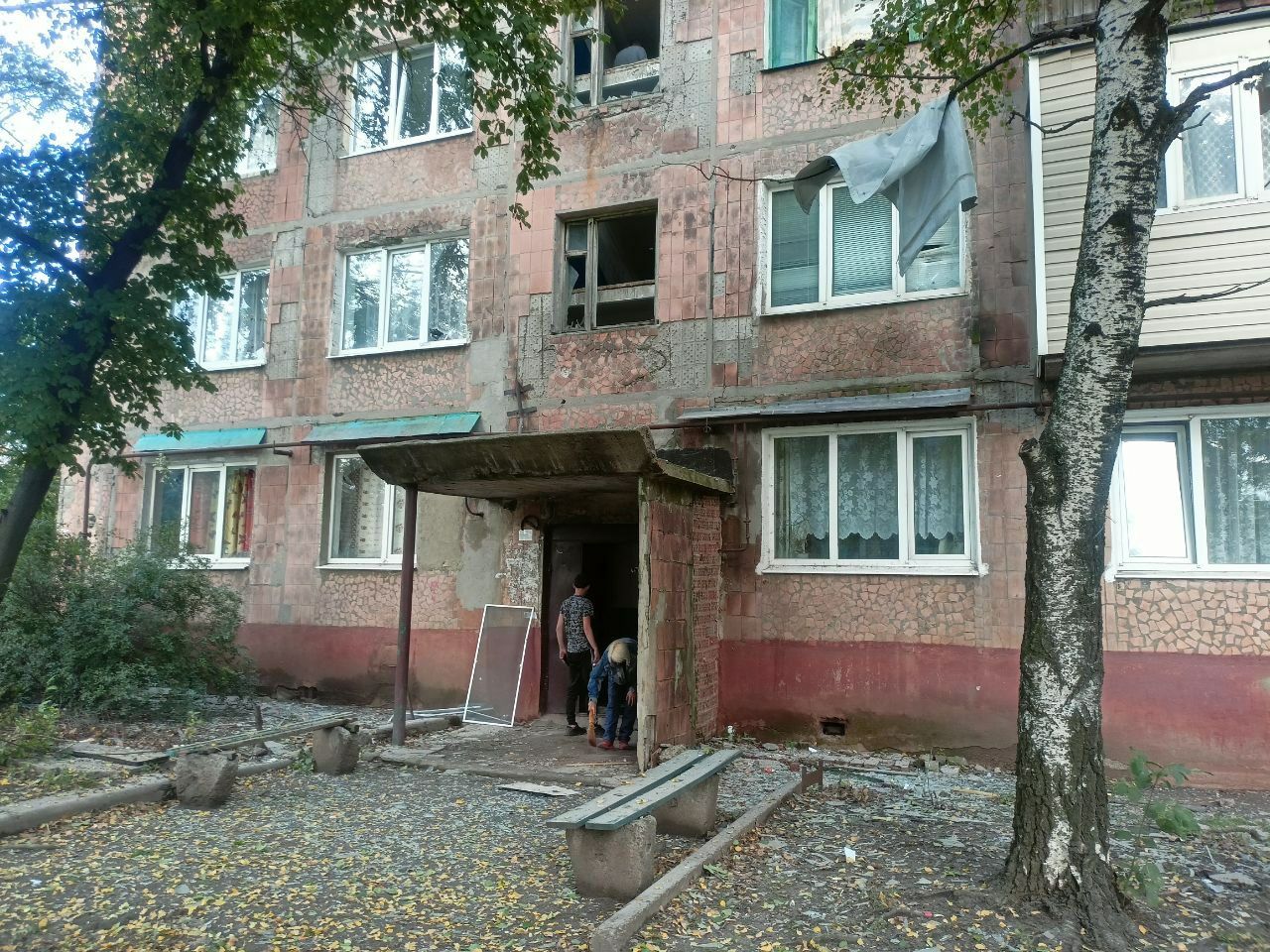 Горловка. Результат обстрела