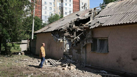 Разрушения после обстрела ВСУ