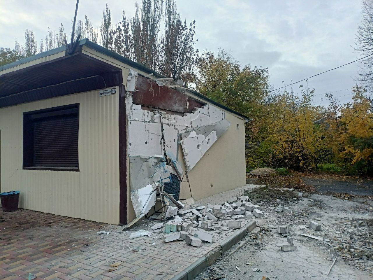 Горловка. Последствия обстрела ВСУ