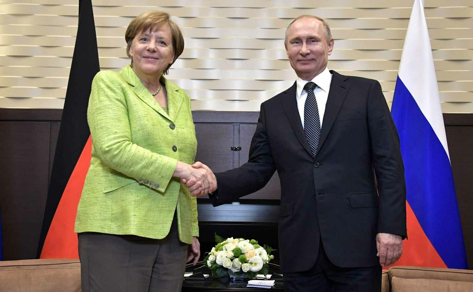 Ангела Меркель и Владимир Путин