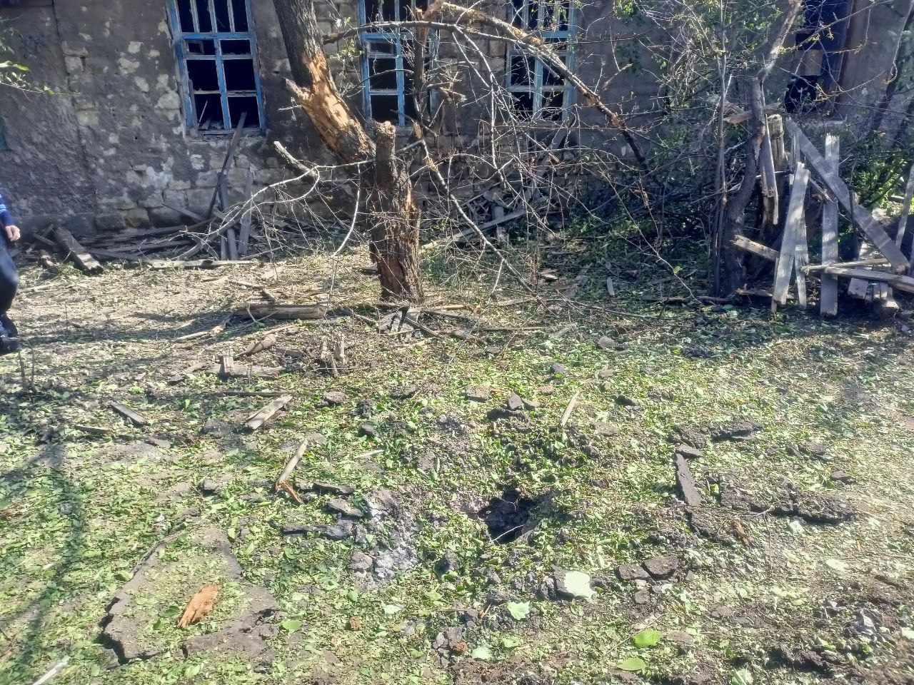 Дом в Горловке поврежденный ВСУ