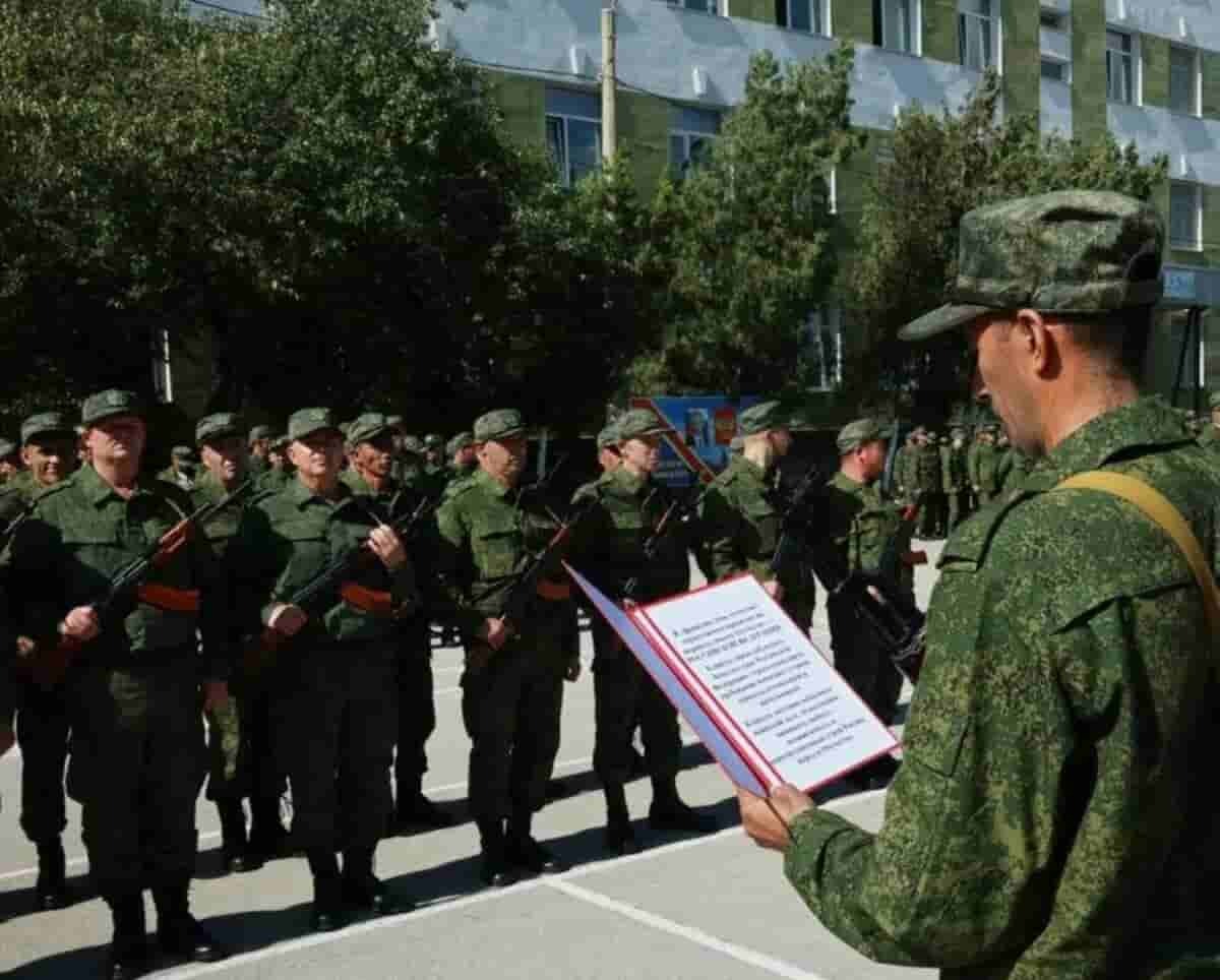 Призванные на сборы резервисты 