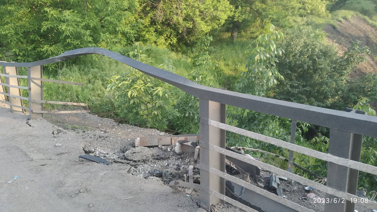 ВСУ попали в мост в Горловке