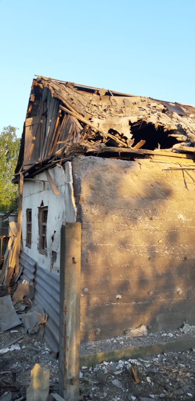 ВСУ разрушили дом в Горловке