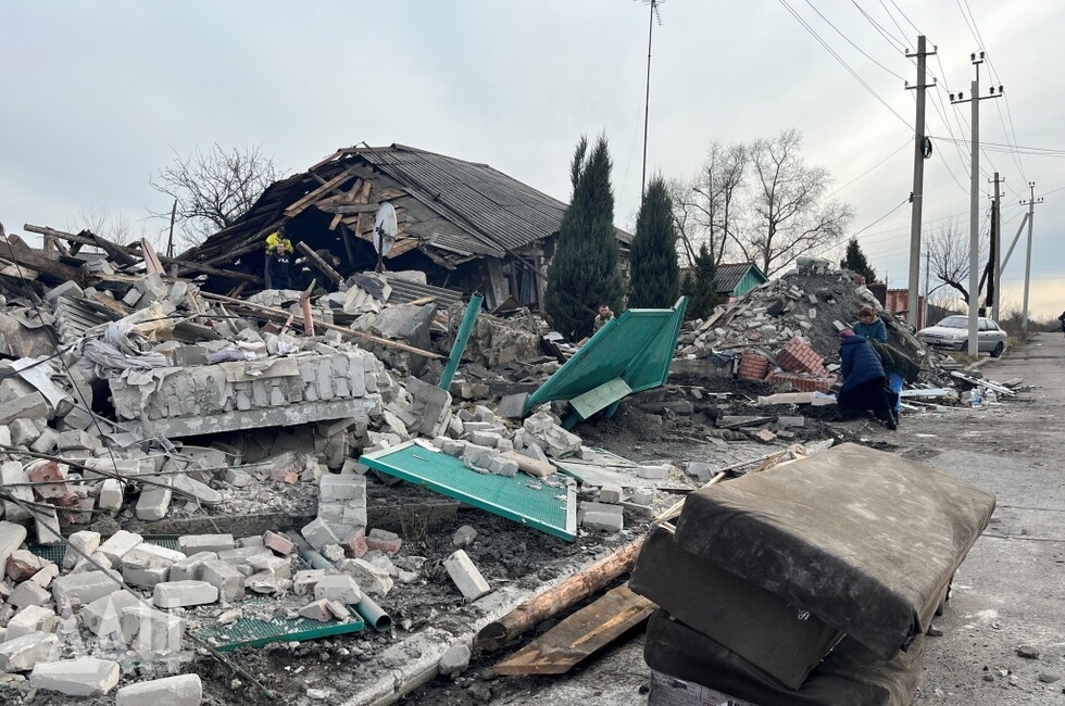 Повреждённый дом